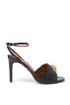 Kensington 100 Quilted Leather Ankle Strap Sandals